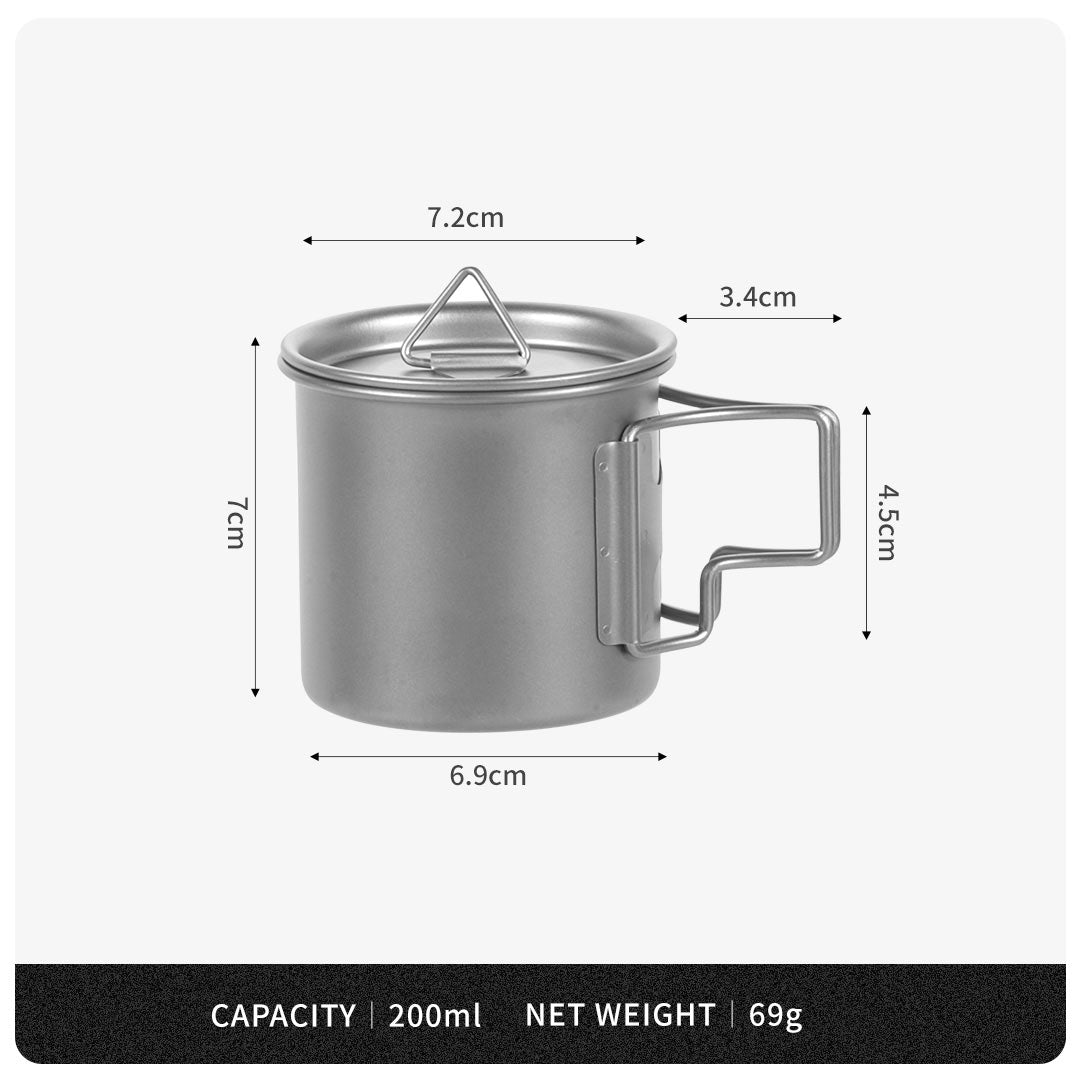 TIMZAAN TIMZAAN pure titanium mug|Healthy・Lightweight・Luxury Living Small