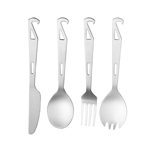 TIMZAAN TIMZAAN pure titanium hook knife, fork and spoon four-piece set|Healthy・Lightweight・Luxury Living