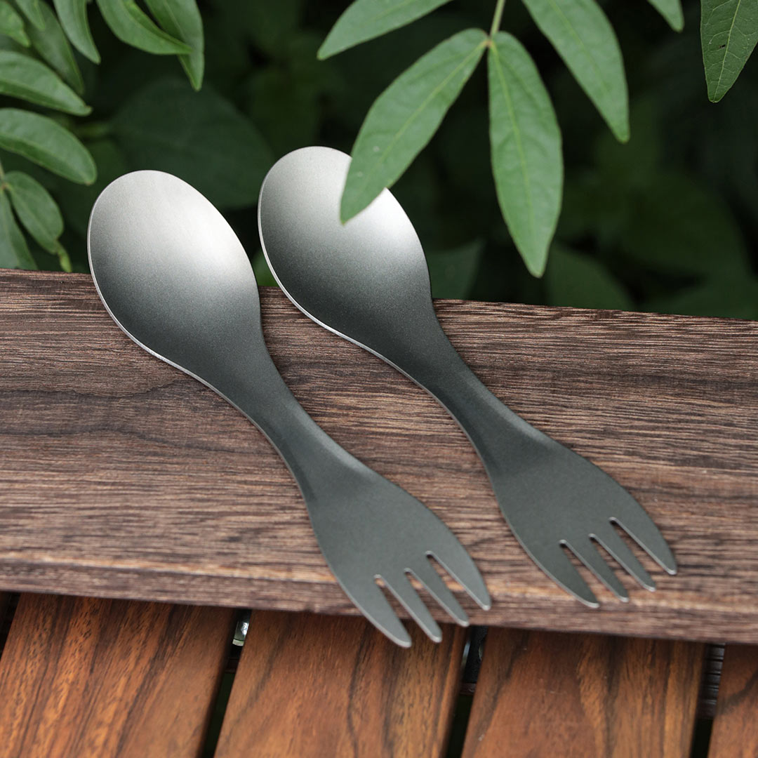 TIMZAAN TIMZAAN pure titanium fork and spoon|Healthy・Lightweight・Luxury Living