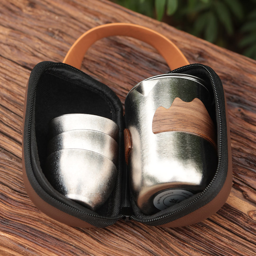 TIMZAAN TIMZAAN Pure Titanium Crystal Tea Infusion Set|Healthy・Lightweight・Luxury Living