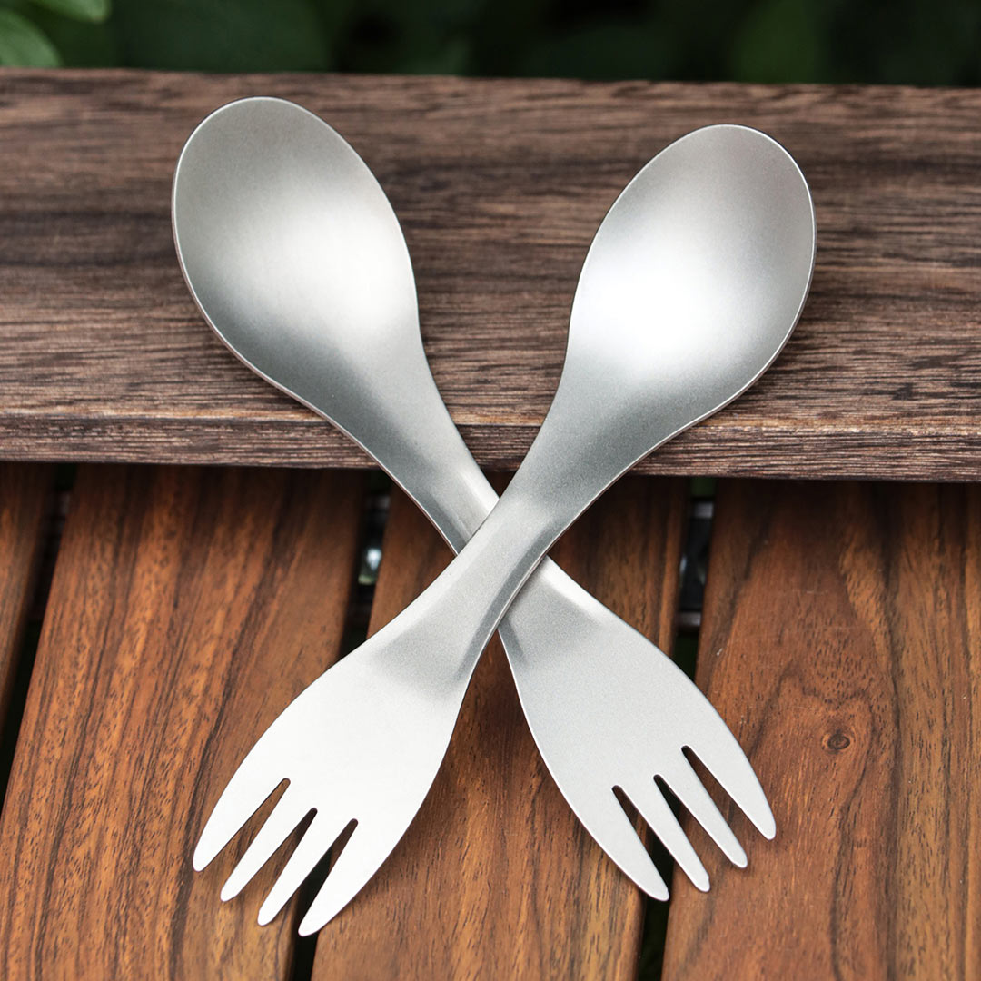 TIMZAAN TIMZAAN pure titanium fork and spoon|Healthy・Lightweight・Luxury Living