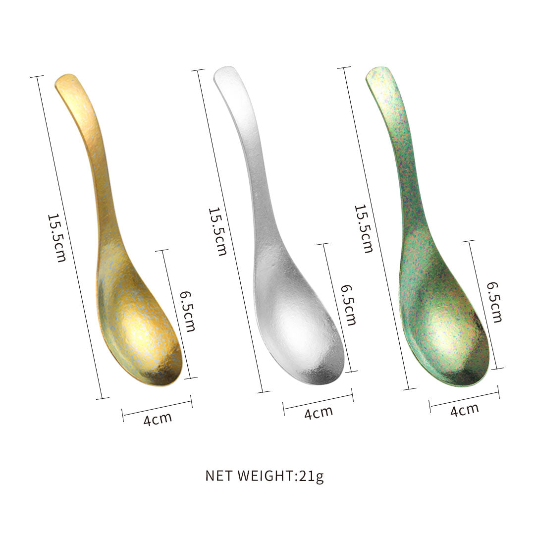 TIMZAAN TIMZAAN Pure Titanium Color Spoon｜Healthy・Lightweight・Luxury Living