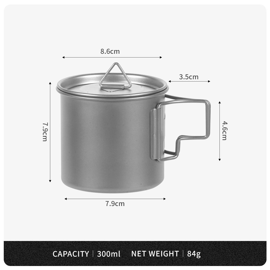 TIMZAAN TIMZAAN pure titanium mug｜Healthy・Lightweight・Luxury Living Medium