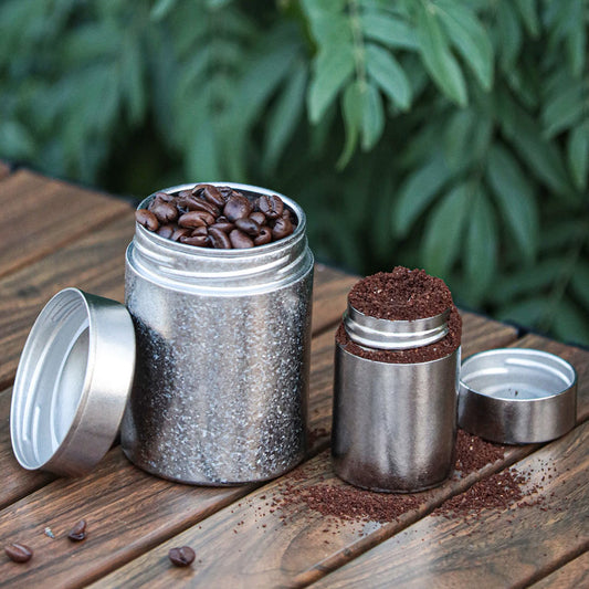 TIMZAAN TIMZAAN pure titanium coffee bean can set｜Healthy・Lightweight・Luxury Living