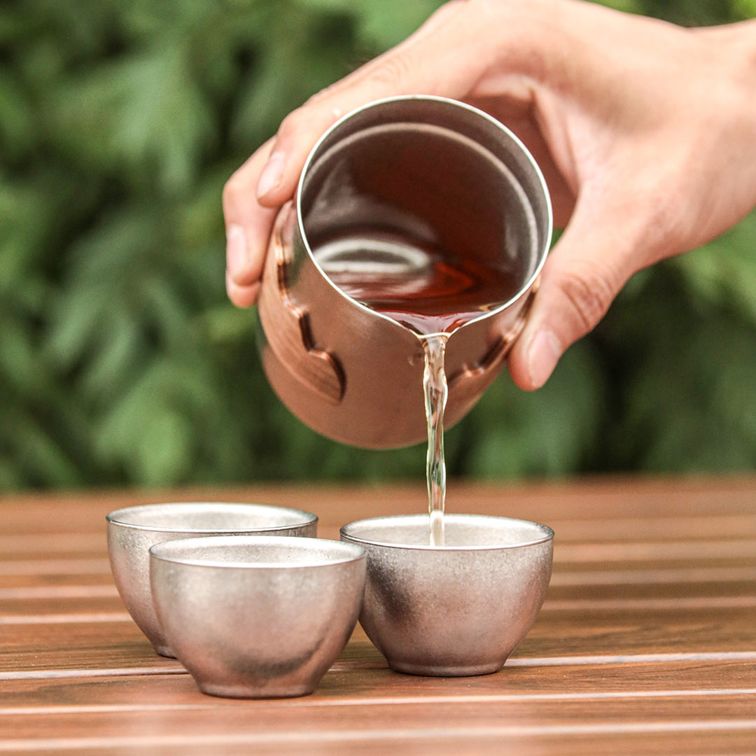 TIMZAAN TIMZAAN Pure Titanium Crystal Tea Infusion Set｜Healthy・Lightweight・Luxury Living