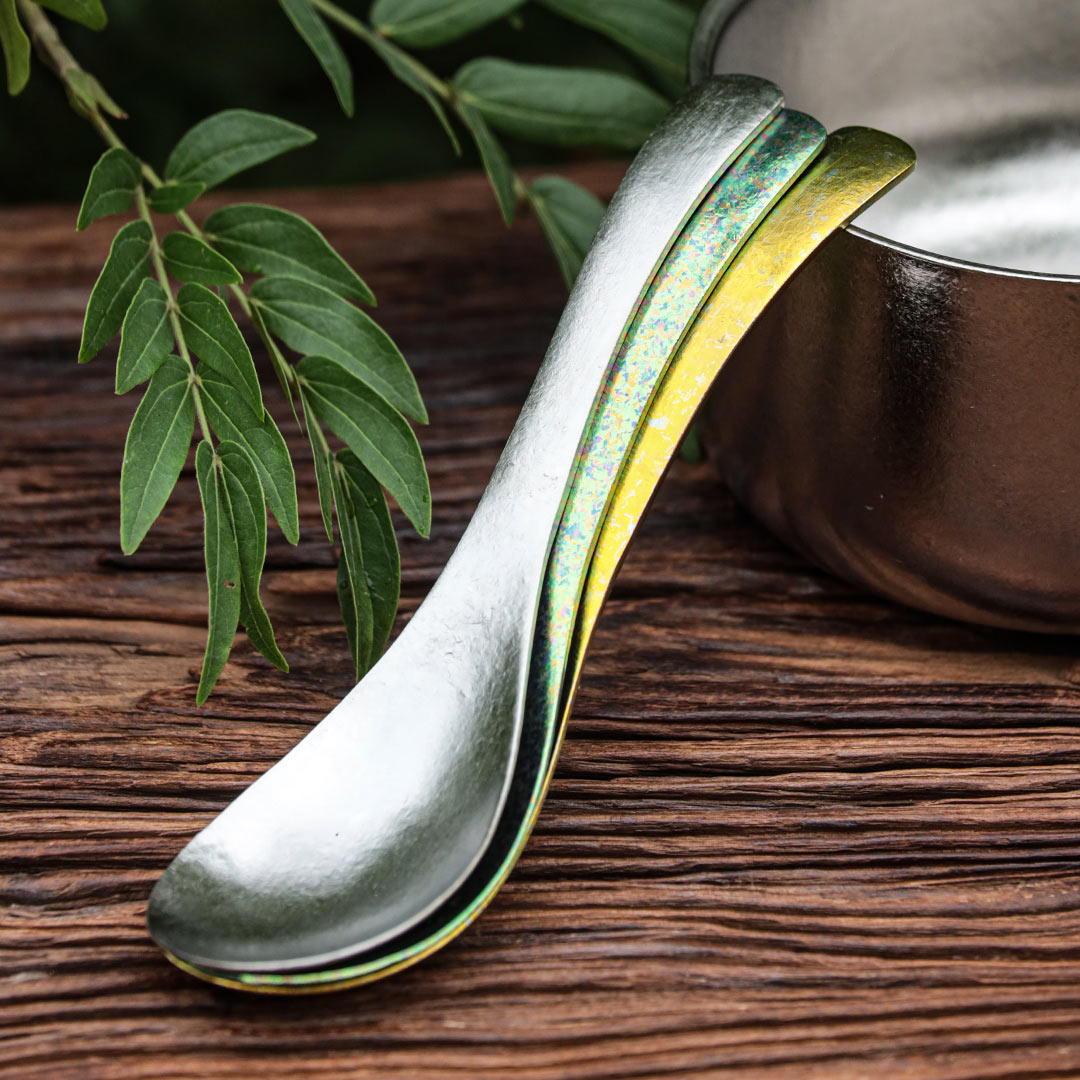 TIMZAAN TIMZAAN Pure Titanium Color Spoon｜Healthy・Lightweight・Luxury Living