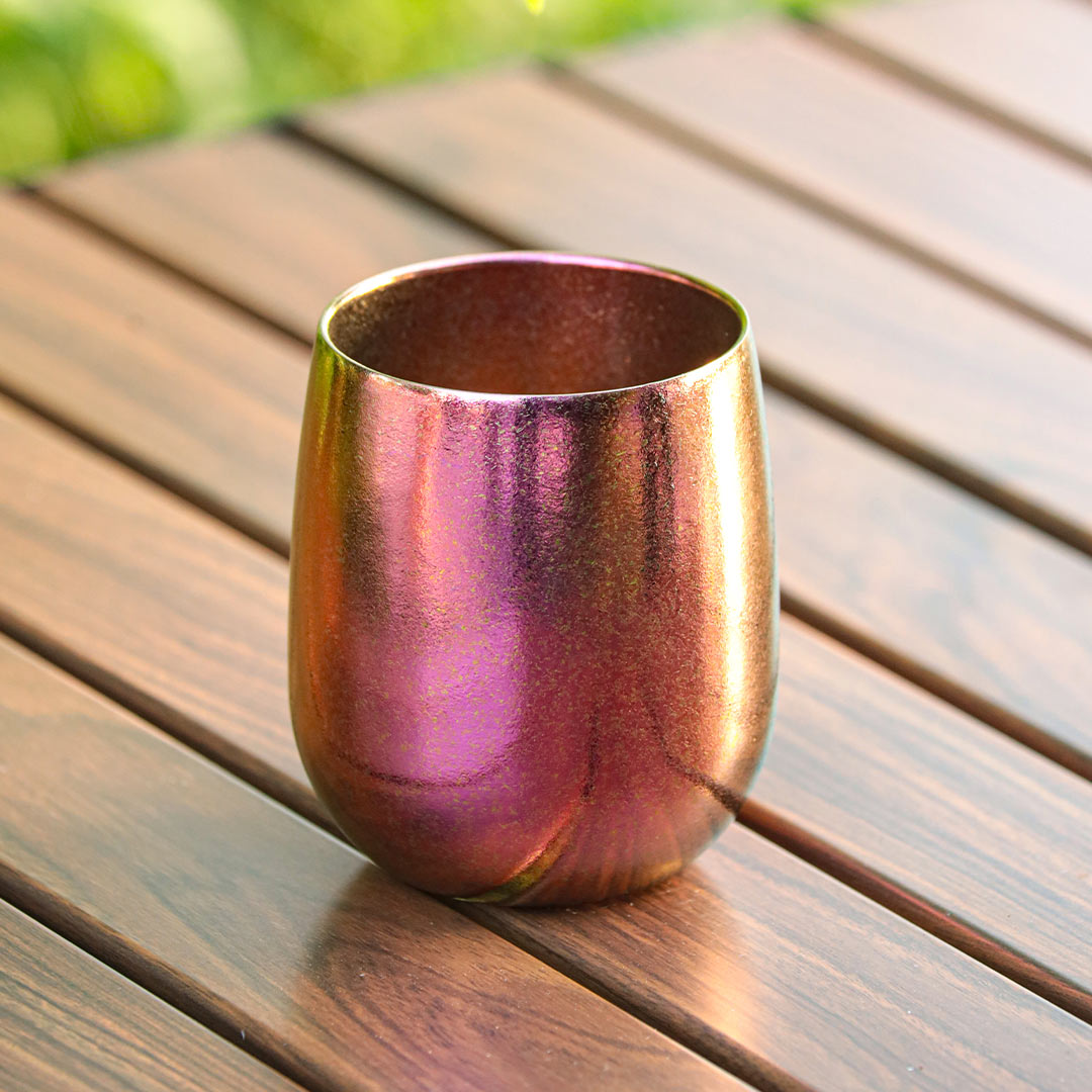TIMZAAN TIMZAAN Pure Titanium Goose Egg Cup｜Healthy・Lightweight・Luxury Living Red