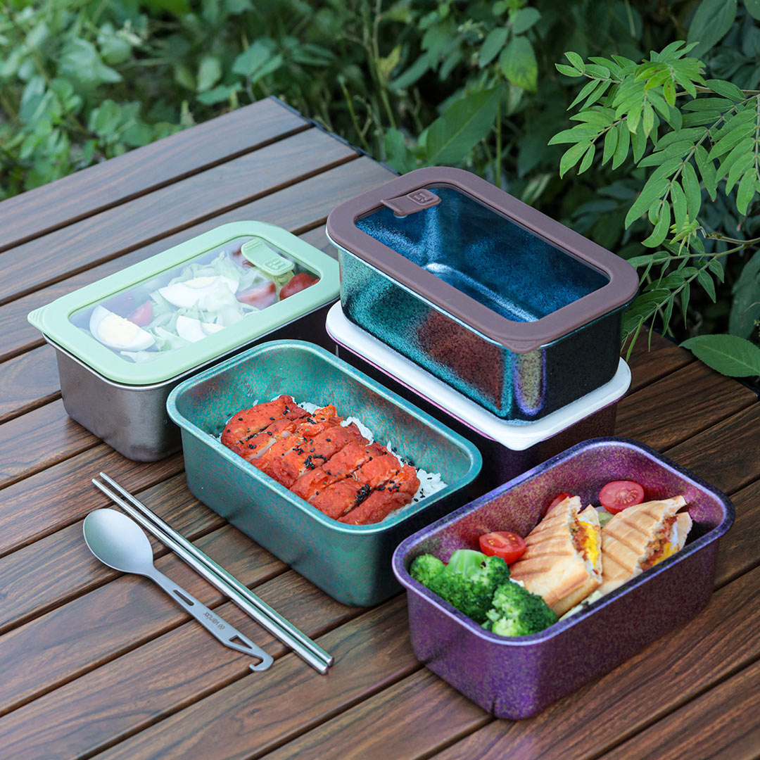TIMZAAN TIMZAAN pure titanium food storage box｜Healthy・Lightweight・Luxury Living